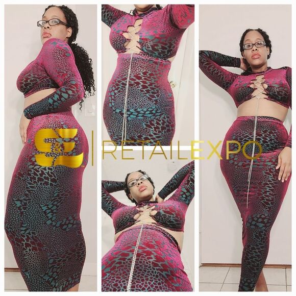 COPY - Diamond String Skirt Set - Picture 1 of 6